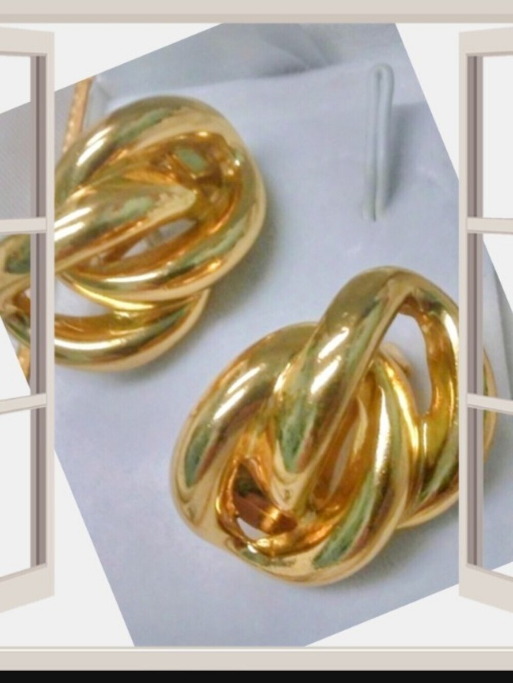 Christian Dior Vintage Chain-Link Earrings - Picture 3 of 6